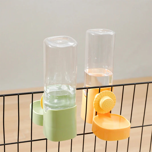 Automatic Pet Feeder Cage Hanging Water Bottle Food Container Dispenser For Dog Cats Rabbit Birds Supplies