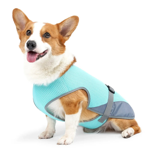 Cooling Dog Vest - Breathable Dog Tank Top for hot seasons, adjustable lightweight cool pet jacket, UV resistant dog shirt
