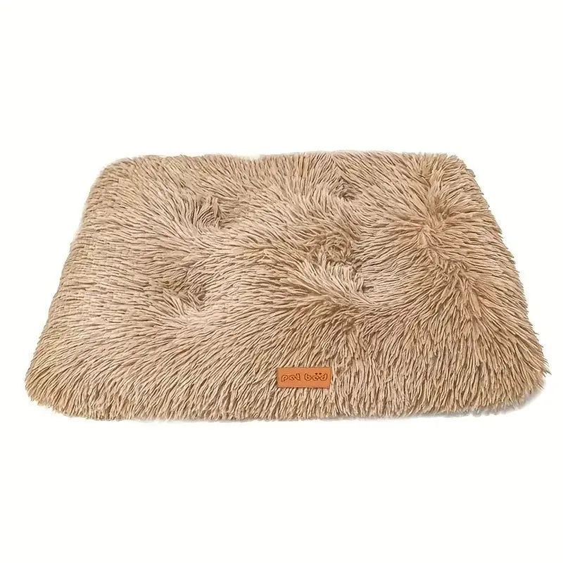 1 piece of pet cat and dog bed, long hair, plush, thick, comfortable and warm - easy to disassemble and wash dog pad cat pad, su
