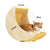 Wall Mounted Cat Tree Wooden Shelves Scratching Posts Climbing Cat tower Hammock With Solid Floating Perches Steps and Ladder