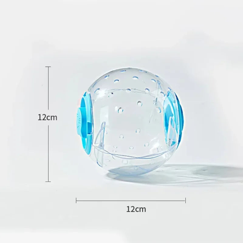 12cm Small Pet Hamster Running Ball Transparent Grounder Pet Mice Gerbil Exercise Jogging Play Toy Small Animals Supplies