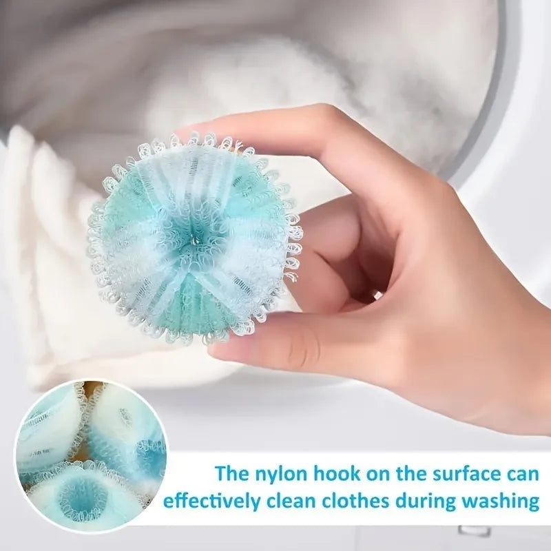 6pcs Reusable Pet Hair Removal Laundry Balls, Dryer Balls, Non-Electric Lint Catcher for Pet Owners, Durable Washing Accessories