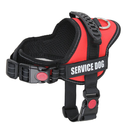 Accept Customise Patches Pet Dog Harness No Pull Reflective Saddle Adjustable Dog Walking For Small Medium And Large Dogs Vest