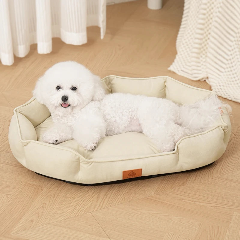 Dog Bed for Large Dogs, Rectangle Washable Orthopedic Pet Bed, Soft Sleeping Puppy Bed, Durable Dog Sofa with Anti-Slip Bottom