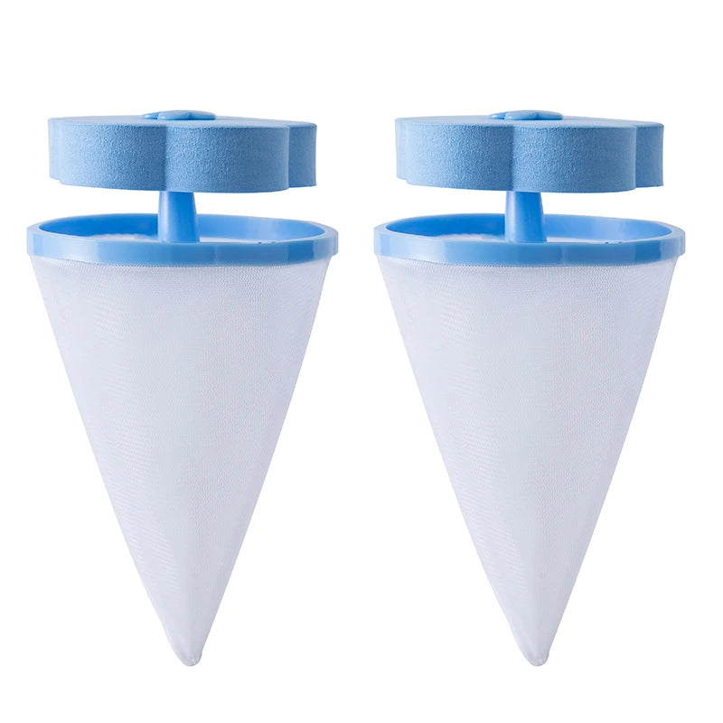 Plum Blossom Shape Laundry Ball With Mesh For Washing Machine Floating Pet Fur Lint Hair Catcher Clothes Cleaning Balls Removal