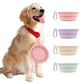Portable Dog Bowl Foldable - Pet Travel Water & Food Bowl Collapsible Feeding Dish for Dogs Outdoor Camping Hiking