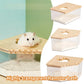 Hamster Golden Bear Sand Bath Box Acrylic Fully Transparent Large Pet Chinchilla Toilet Dual-Purpose Bath Sand Urine Sand Basin