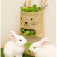 New Rabbit Hanging Hay Bag Shaped Feeding Feed Package Convenient Multiple Colors Available Small Pet Supplies