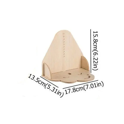 High Quality DIY Wooden Running Wheel Removable Silent Exercise Wheel Exercise Toy for Hamster