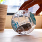 12cm Small Pet Hamster Running Ball Transparent Grounder Pet Mice Gerbil Exercise Jogging Play Toy Small Animals Supplies