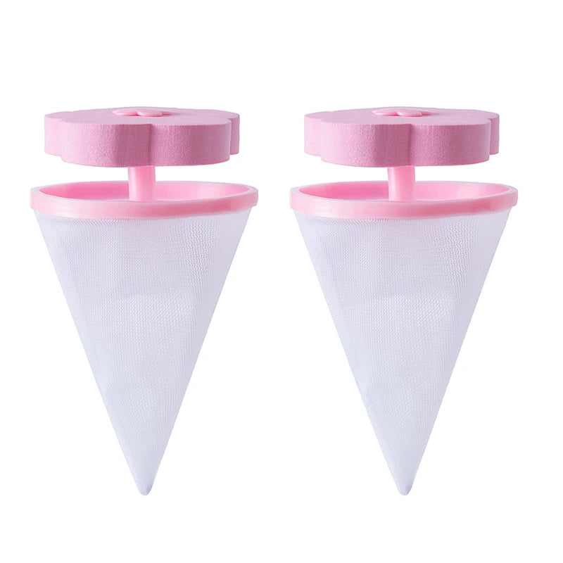 Plum Blossom Shape Laundry Ball With Mesh For Washing Machine Floating Pet Fur Lint Hair Catcher Clothes Cleaning Balls Removal