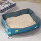 Folding Cat Litter Box Portable Waterproof Oxford Cloth Cat Litter Box Cat Toilet Cleaning Basin Supplies Pet Toilet