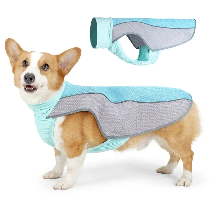 Cooling Dog Vest - Breathable Dog Tank Top for hot seasons, adjustable lightweight cool pet jacket, UV resistant dog shirt