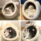 Deep Sleep Cat Bed Cartoon Pet Bed Foldable Removable Washable Pet Sleeping Bed for Small Dog Mat Bag Cave Cats Bed