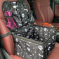 Dog Car Seat with Storage Pockets,Travel Dog Car Seat Cover Folding Hammock Dog Car Seat Basket for Small Medium Dogs