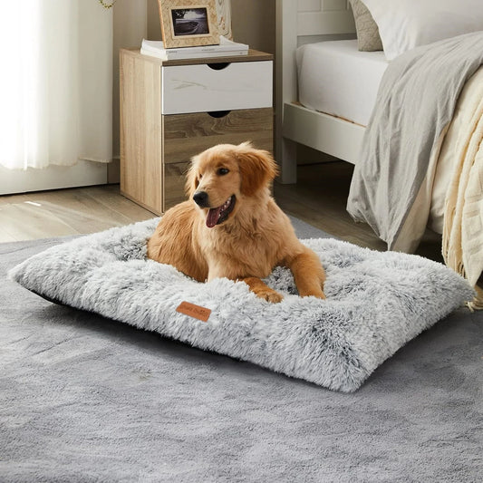 1 piece of pet cat and dog bed, long hair, plush, thick, comfortable and warm - easy to disassemble and wash dog pad cat pad, su