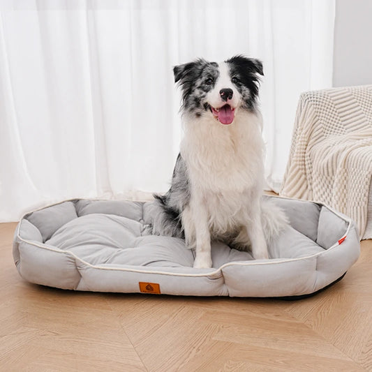Dog Bed for Large Dogs, Rectangle Washable Orthopedic Pet Bed, Soft Sleeping Puppy Bed, Durable Dog Sofa with Anti-Slip Bottom