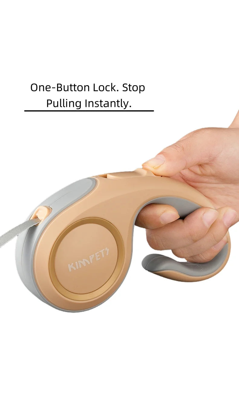 Tangle Free Retractable Dog Leash with Anti-Pull Lock 3M 5M Auto Reel Leash Lightweight and Durable for Cats and Small Dogs 펫