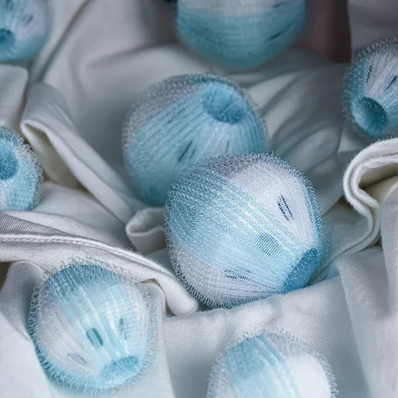 6pcs Reusable Pet Hair Removal Laundry Balls, Dryer Balls, Non-Electric Lint Catcher for Pet Owners, Durable Washing Accessories