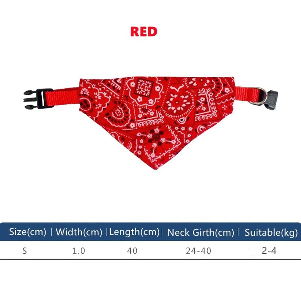 Cat Collar Pet Bibs Adjustable Dog Cat Necktie Pet Triangular Saliva Tie Scarf Dog Bandana Collar Triangle Bib Neckerchief