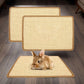 Rabbit Chew & Scratch Mat - Natural Fiber Anti-Slip Pad | Cage Bedding & Teeth Care | Small Pet Sleep & Play