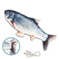 Electric Moving Fish Cat Toy Realistic Flopping Fish Dog Toy Plush Interactive Cat Toy for Indoor Cats Exercise