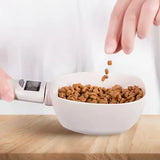 Pet Food Measuring Spoon Scale LCD Electronic Weighing Tool Dog Cat Feeding Food Measuring Spoon Digital Display Kitchen Scale
