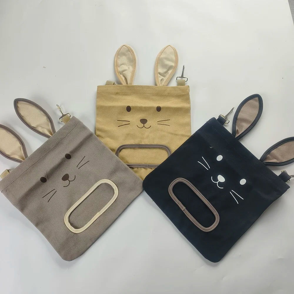 New Rabbit Hanging Hay Bag Shaped Feeding Feed Package Convenient Multiple Colors Available Small Pet Supplies