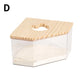 Hamster Golden Bear Sand Bath Box Acrylic Fully Transparent Large Pet Chinchilla Toilet Dual-Purpose Bath Sand Urine Sand Basin