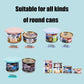 Portable Dog Cat Canned Lid Set Silicone 2-in-1Food Sealer Spoon Pet Food Cover Storage Fresh-keeping Lids Bowl Dog Accessories