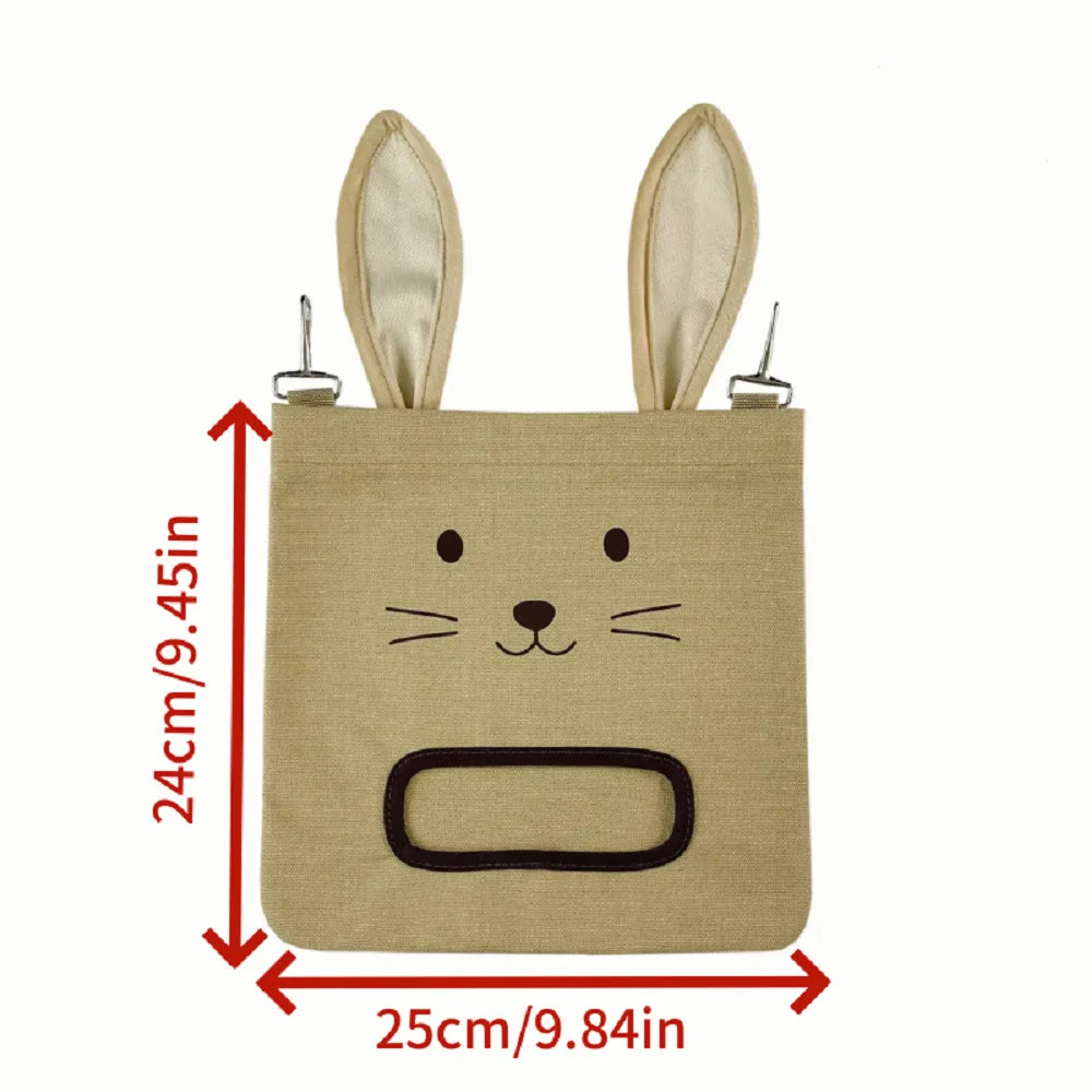 New Rabbit Hanging Hay Bag Shaped Feeding Feed Package Convenient Multiple Colors Available Small Pet Supplies