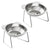 Stainless Steel Cat Bowls Raised Whisker Fatigue Relief Cat Plates Pet Water Dish Kitten Bowls Pet Bowls for Cats Food Bowls