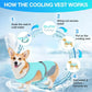Cooling Dog Vest - Breathable Dog Tank Top for hot seasons, adjustable lightweight cool pet jacket, UV resistant dog shirt