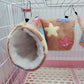 Heart Solf Cotton Plush Hamsters Playing Tunnels Winter Warm Nest for Ferret Guinea Pigs Squirrels Small Pet Toys Accessories