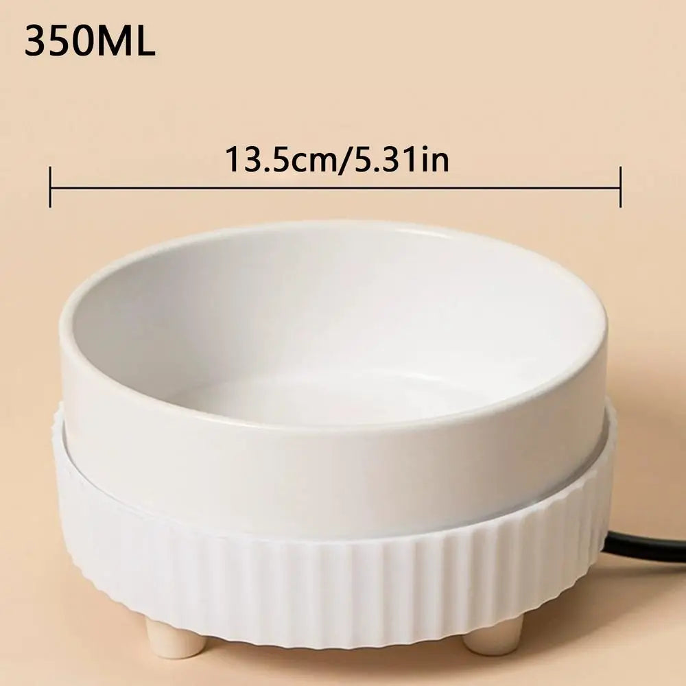 Water Indoor Container Thermal Pet USB dog Dispenser Bowl Heated Rechargeable cat Food Drinking Supplies