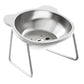 Stainless Steel Cat Bowls Raised Whisker Fatigue Relief Cat Plates Pet Water Dish Kitten Bowls Pet Bowls for Cats Food Bowls