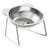 Stainless Steel Cat Bowls Raised Whisker Fatigue Relief Cat Plates Pet Water Dish Kitten Bowls Pet Bowls for Cats Food Bowls