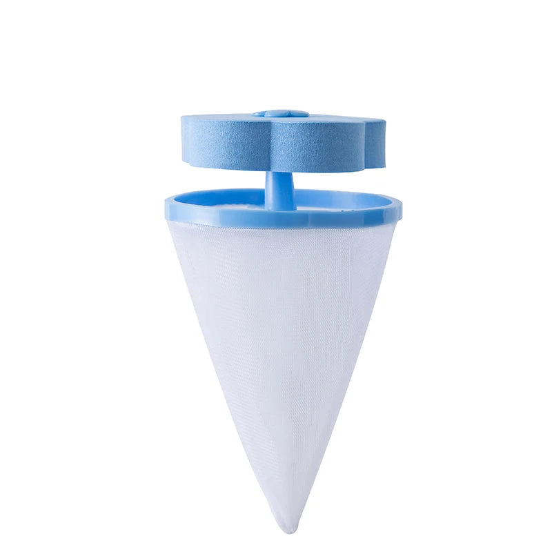 Plum Blossom Shape Laundry Ball With Mesh For Washing Machine Floating Pet Fur Lint Hair Catcher Clothes Cleaning Balls Removal