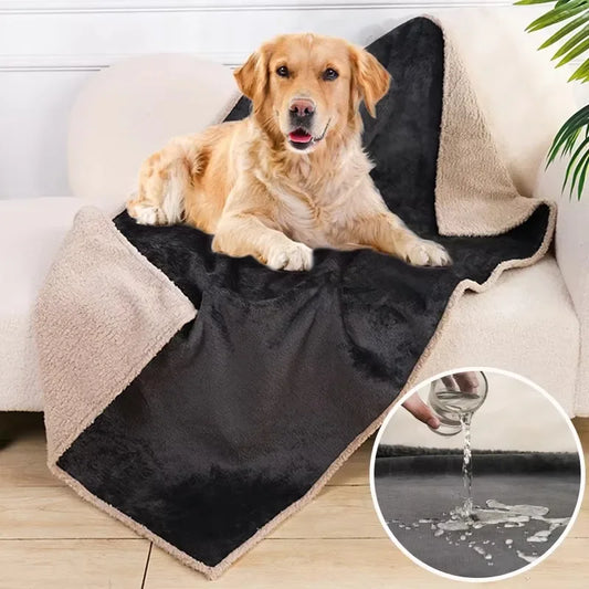 Soft, comfortable and warm pet sleeping blanket flannel thickened waterproof cat and dog warmth blanket