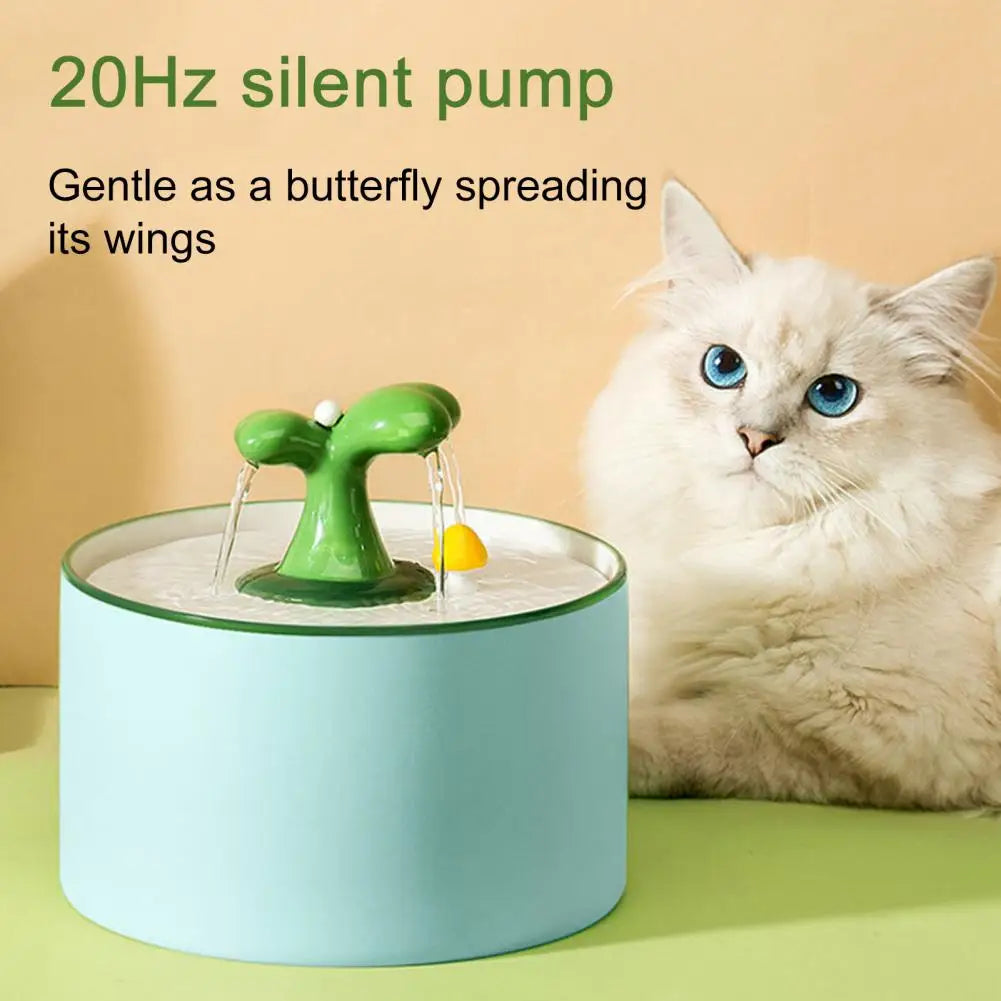 1.5L Automatic Cat Water Fountain Pet Accessories Ceramics Pet Drinking Dispenser Ultra-Quiet Pet Water Bowl for Cats Dogs