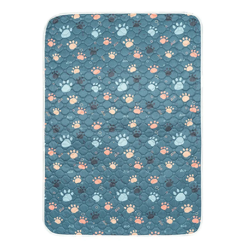 1pcs Cute Waterproof Pet Pee Pad Washable Puppy Training Pad Mat Reusable Anti-Slip Pee Pad Blanket Absorbent Diaper for Dog Cat