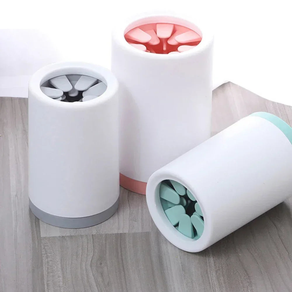 Pet Foot Washer Cup Soft Silicone Foot Cup Cat Foot Cleaning Bucket Dog Paw Cleaner Cup Manual Quick Paw Wash Cleaner