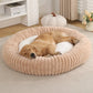 Dog Bed Donut Big Large Round Basket Plush Beds for Dogs Medium Accessories Fluffy Kennel Small Puppy Washable Pets Cat Products