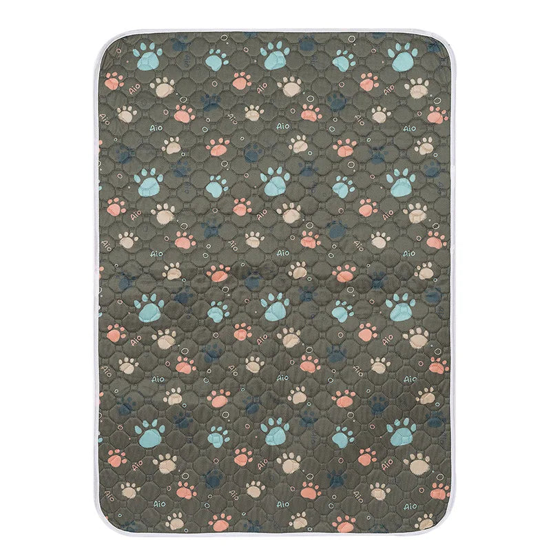 1pcs Cute Waterproof Pet Pee Pad Washable Puppy Training Pad Mat Reusable Anti-Slip Pee Pad Blanket Absorbent Diaper for Dog Cat